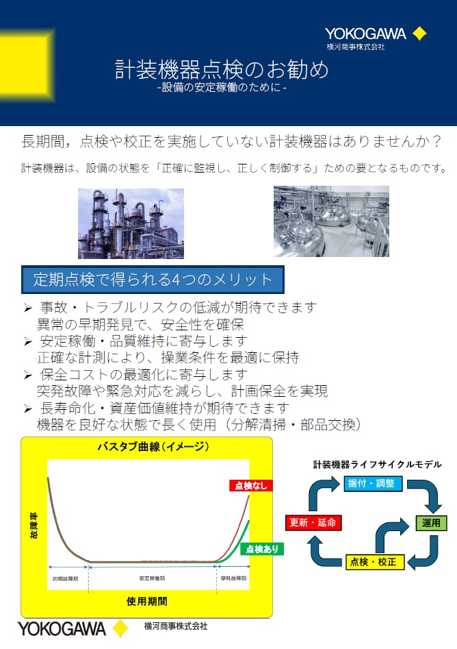 計装機器点検のお勧め